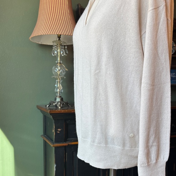 Peter Pillar Women's Cream cashmere blend Hoodie Sweater - Picture 8 of 16